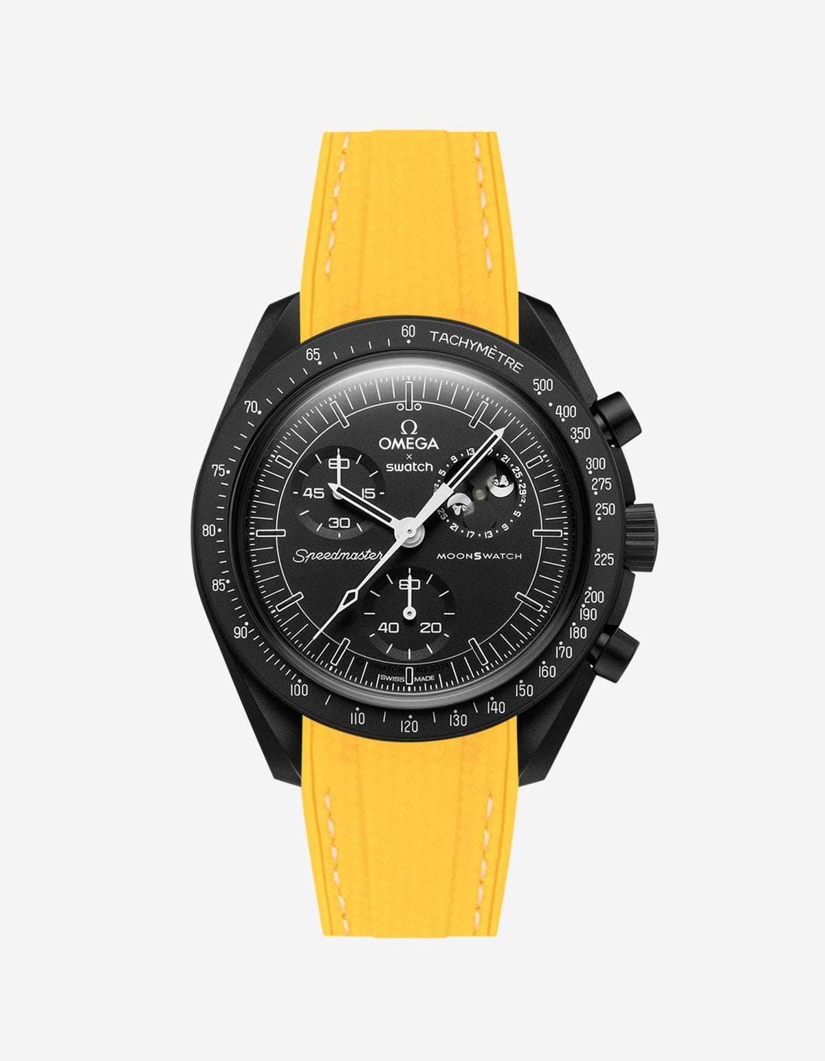 MoonSwatch Mission to The Moonphase - New Moon (Rubber Strap) - OM Luxury