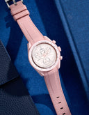 Curved Vertch Rubber Strap - Pink - OM Luxury