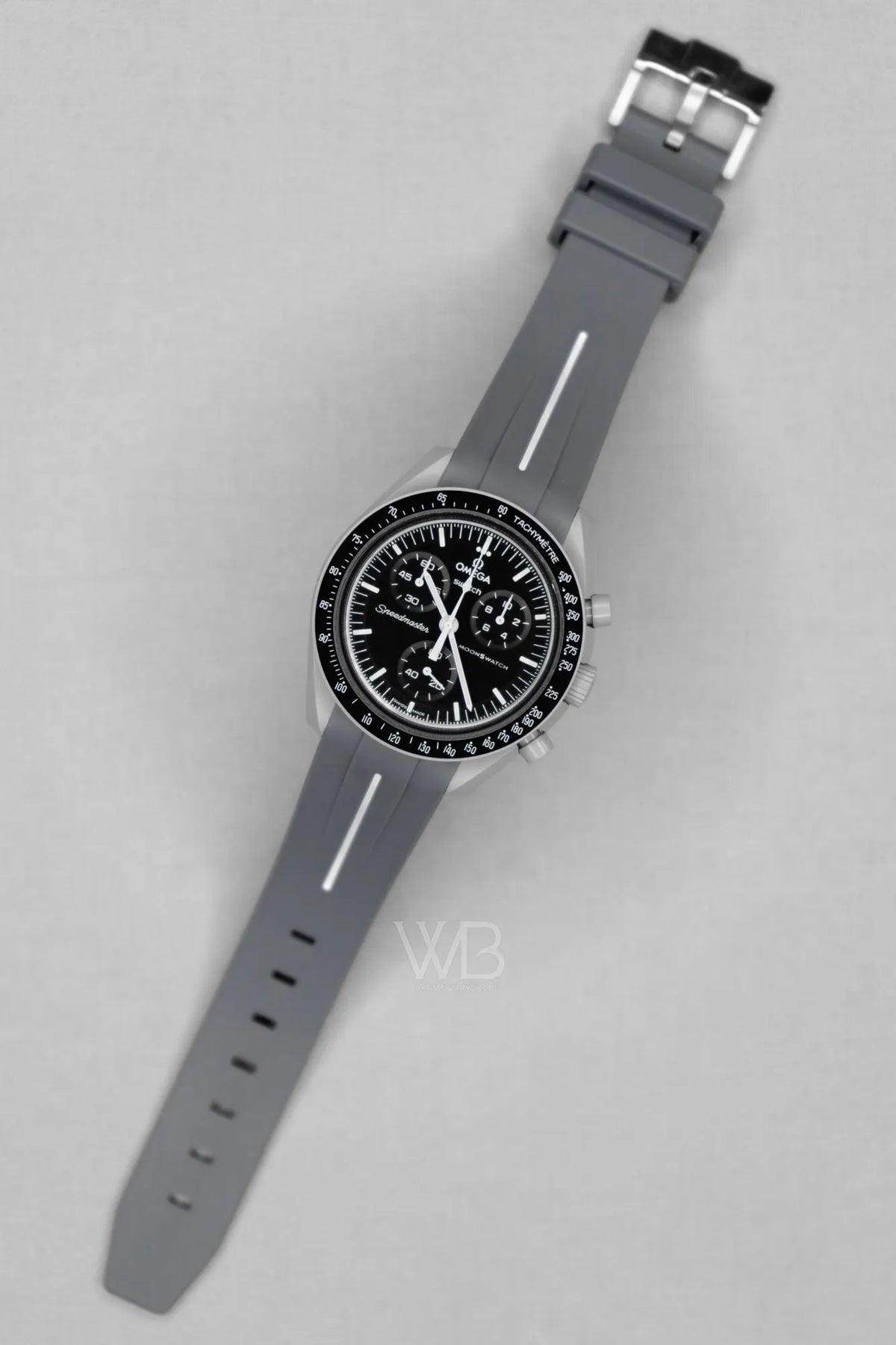 Curved Rubber Strap - Grey - OM Luxury
