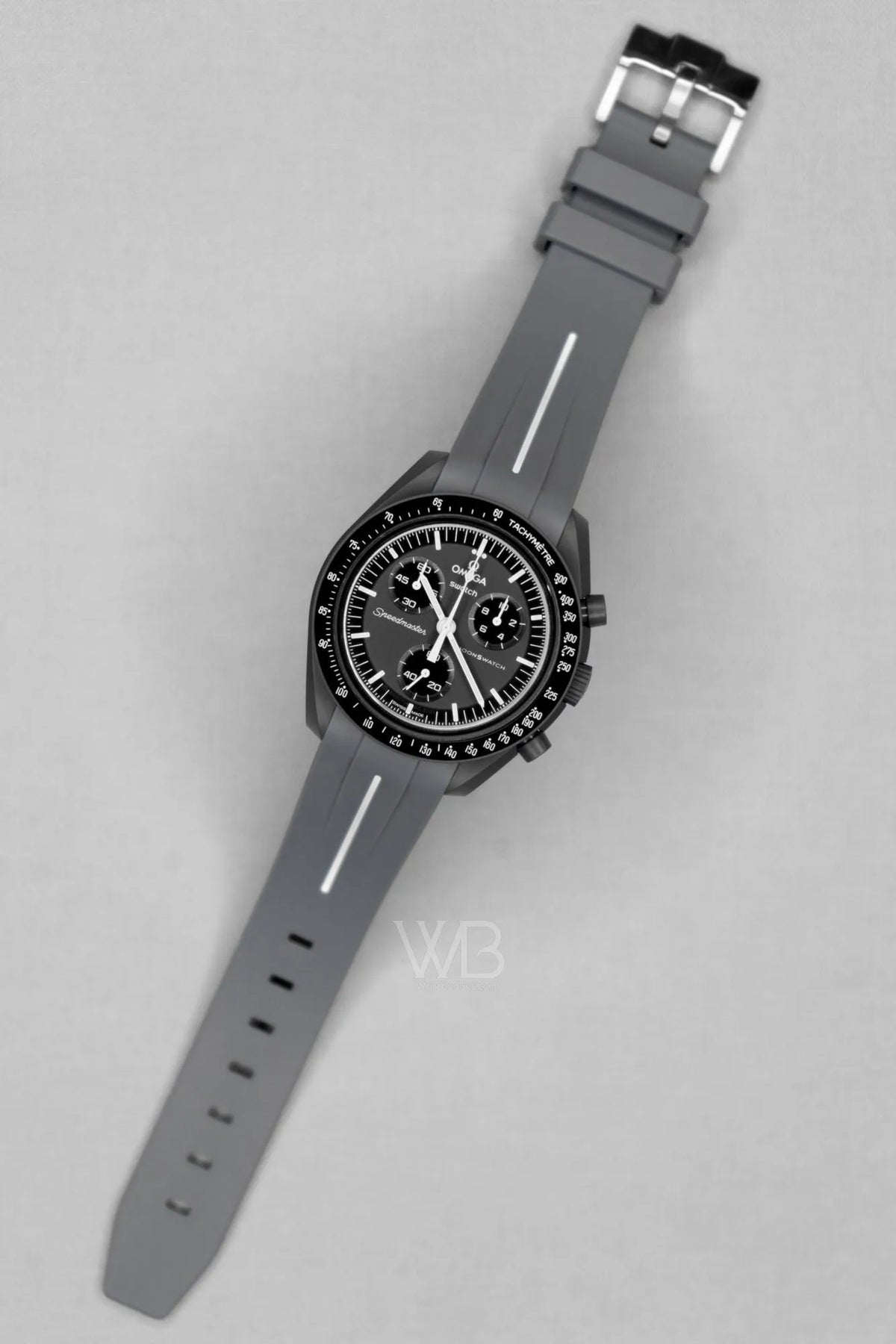 Curved Rubber Strap - Grey - OM Luxury